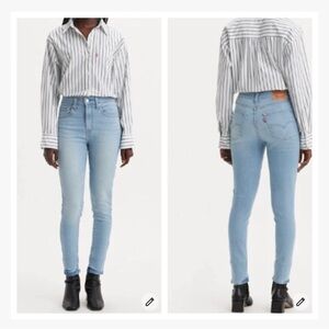 Levi's High Rise Blue Jeans Slim Fit size 30 NWT